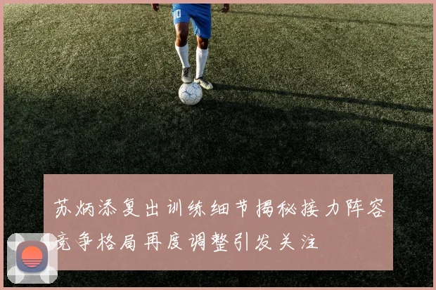 苏炳添复出训练细节揭秘接力阵容竞争格局再度调整引发关注